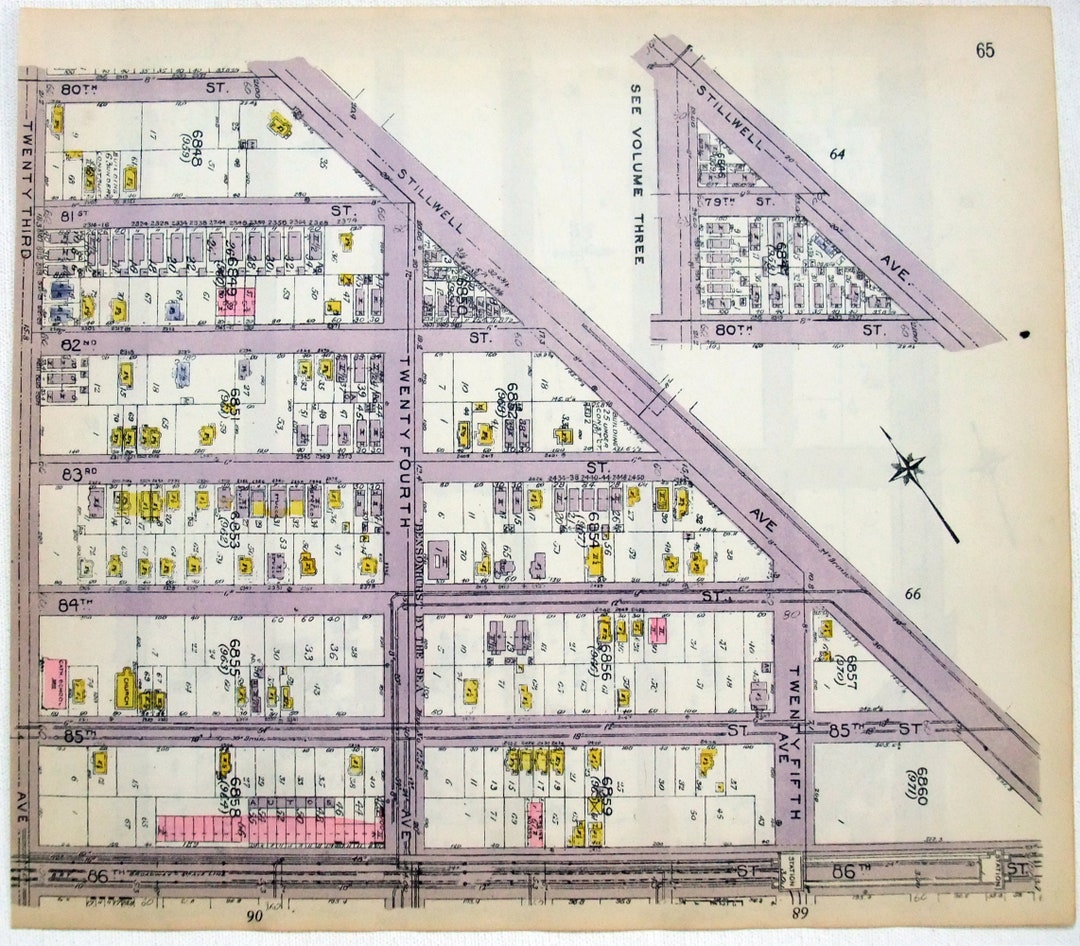 Part of Gravesend, Bath Beach and Bensonhurst, Brooklyn: Stillwell to ...