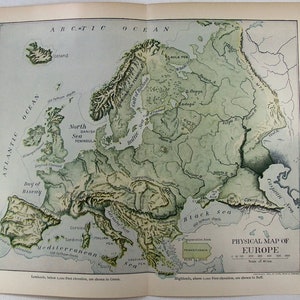 Europa - Originele fysieke kaart uit 1903 door Dodd Mead & Company. Antiek