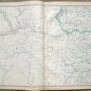 Original-Karte von E Kansas & W Missouri während des Bürgerkriegs. Tafel 161 des Atlas zur Begleitung der offiziellen Unterlagen der Union und der Confed