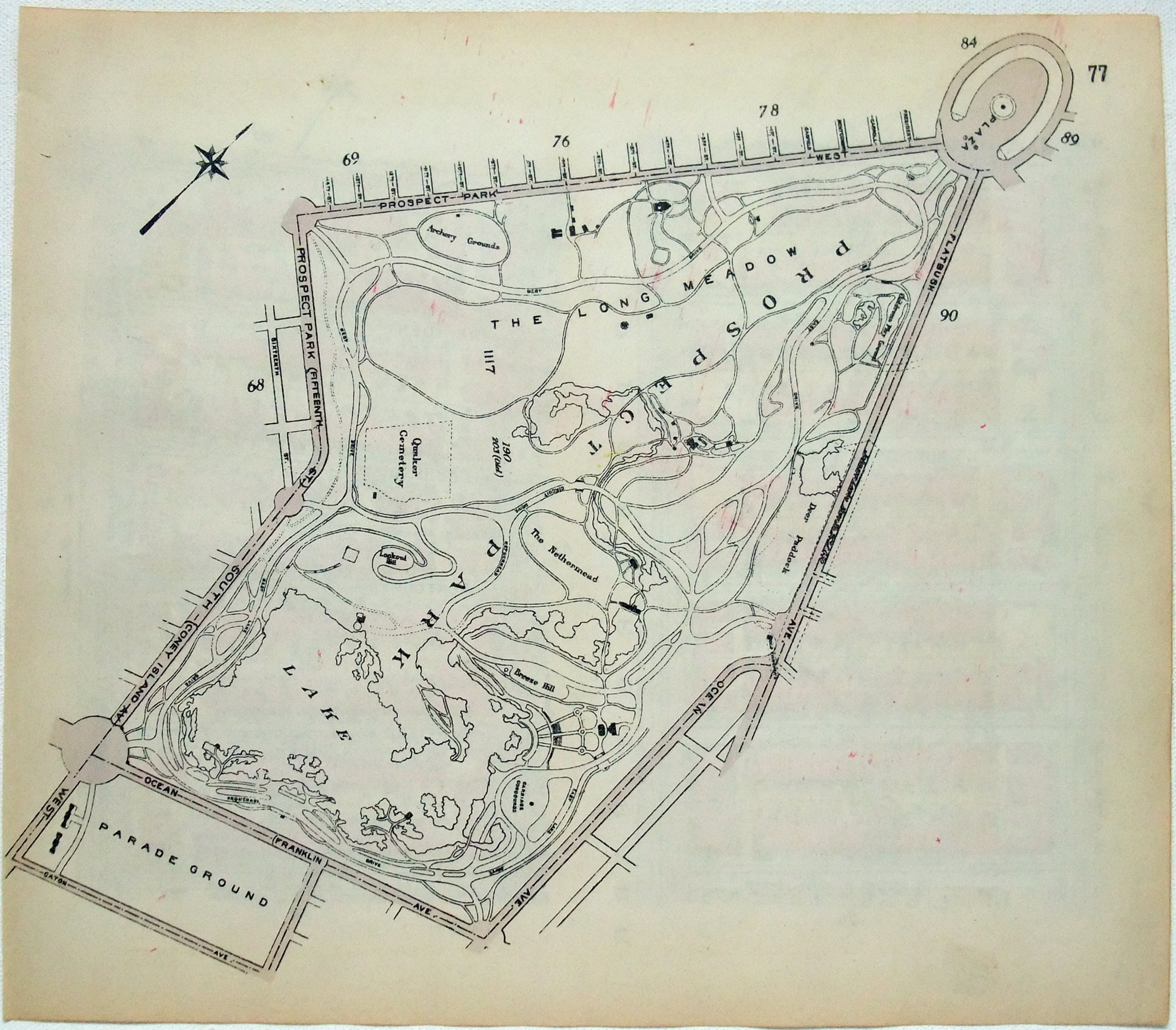 E. Park Slope Brooklyn Original 1920 Map of 8th Ave to Etsy