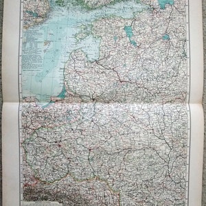 Baltic States + Western Russia - Large 1899 German Language Map by Wagner & Debes. Antique