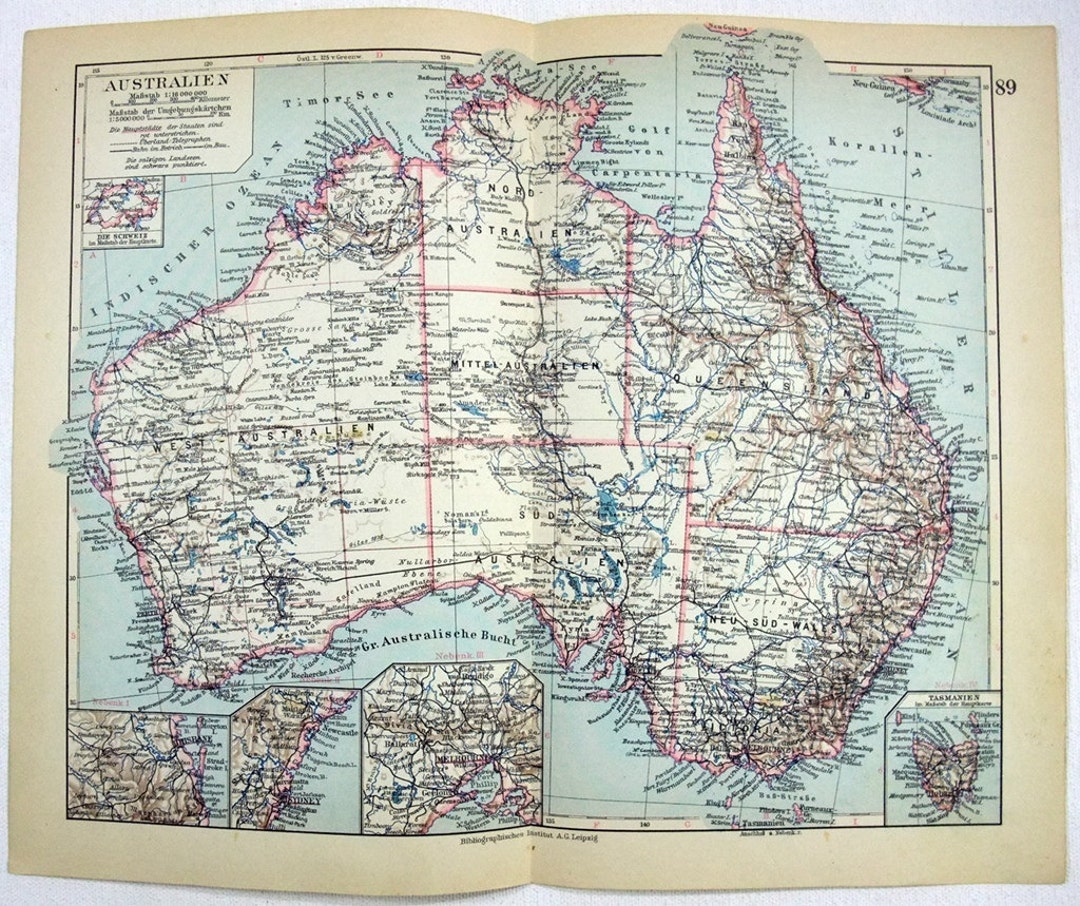 オーストラリア古い地図の絵 古い世界地図 オーストラリア Stock Photo | Adobe Stock