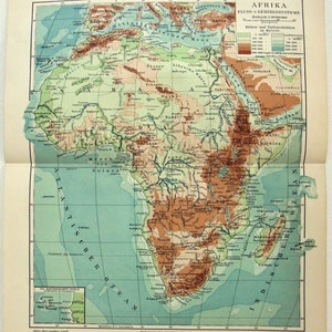 未開封 　イギリス　アンティーク　アフリカの地図 未開封 イギリス アンティーク アフリカの地図