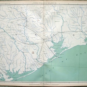Partes del sudeste de Texas y el suroeste de Luisiana. 1891-5. Placa 157 del Atlas para acompañar las Actas Oficiales