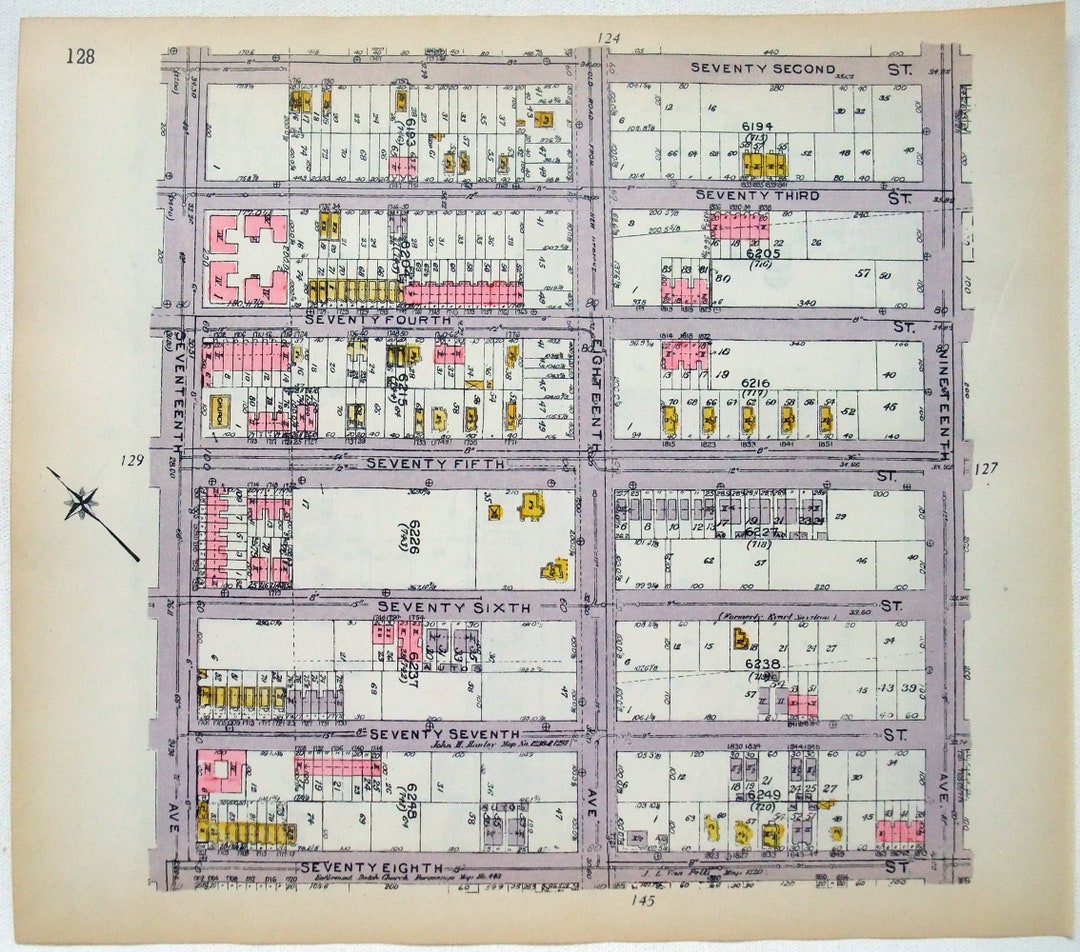 Part of Bensonhurst, Brooklyn 17th to 21st Aves From 72nd to 78th