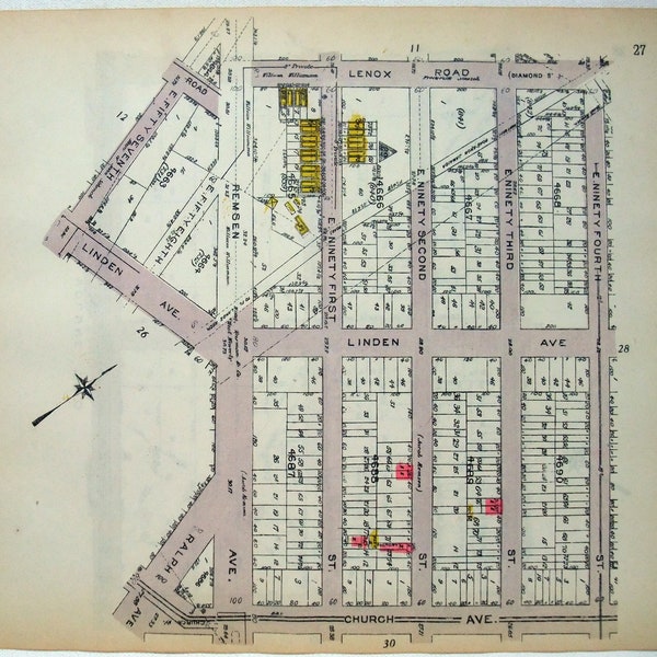 East Flatbush Map - Etsy
