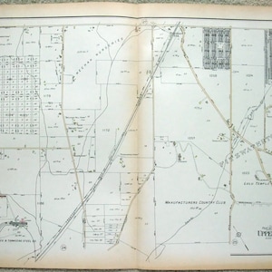 Grote Originele 1927 kaart van een deel van Fort Washington &Fitzwatertown - Upper Dublin Township, Montgomery County, Pennsylvania