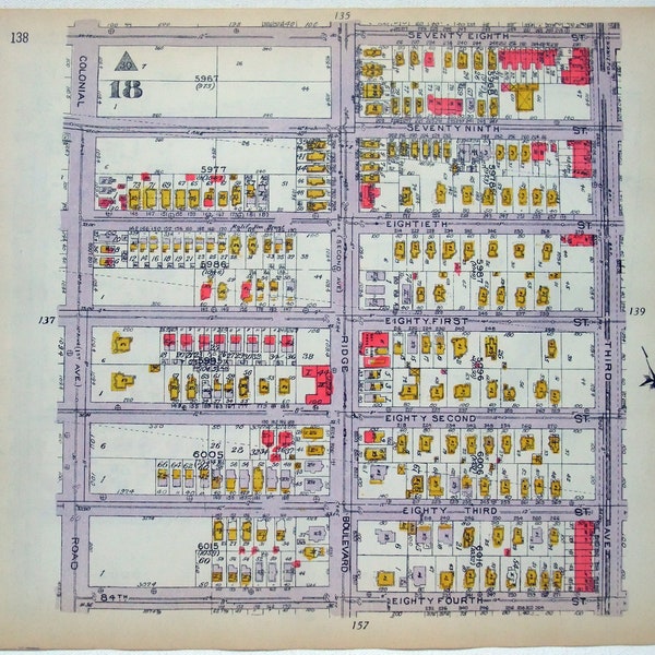 Map of Bay Ridge Etsy