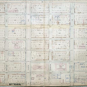 Upper East Side Manhattan - 1880 Map 2nd to 5th Ave from E67th-74th Streets. Vintage NYC History.