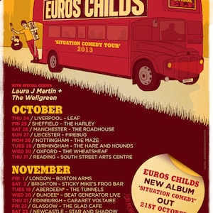 Euros Childs Official Tour Poster