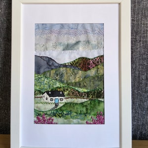 Cottage in the hills  - Slow Stitch Kit