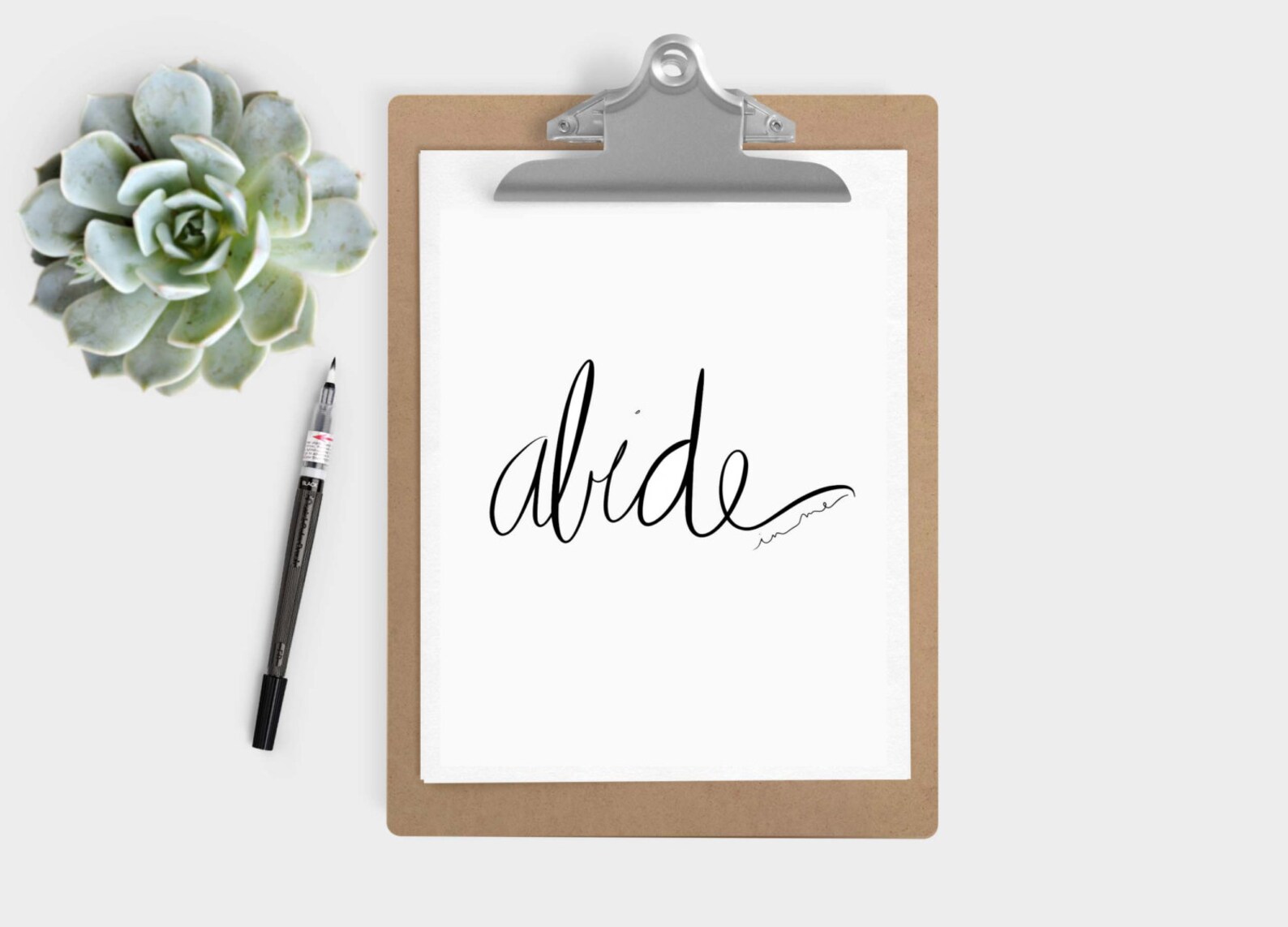 DIGITAL DOWNLOAD - "abide in Me" Print (5x7 &amp; 8x10) - Etsy