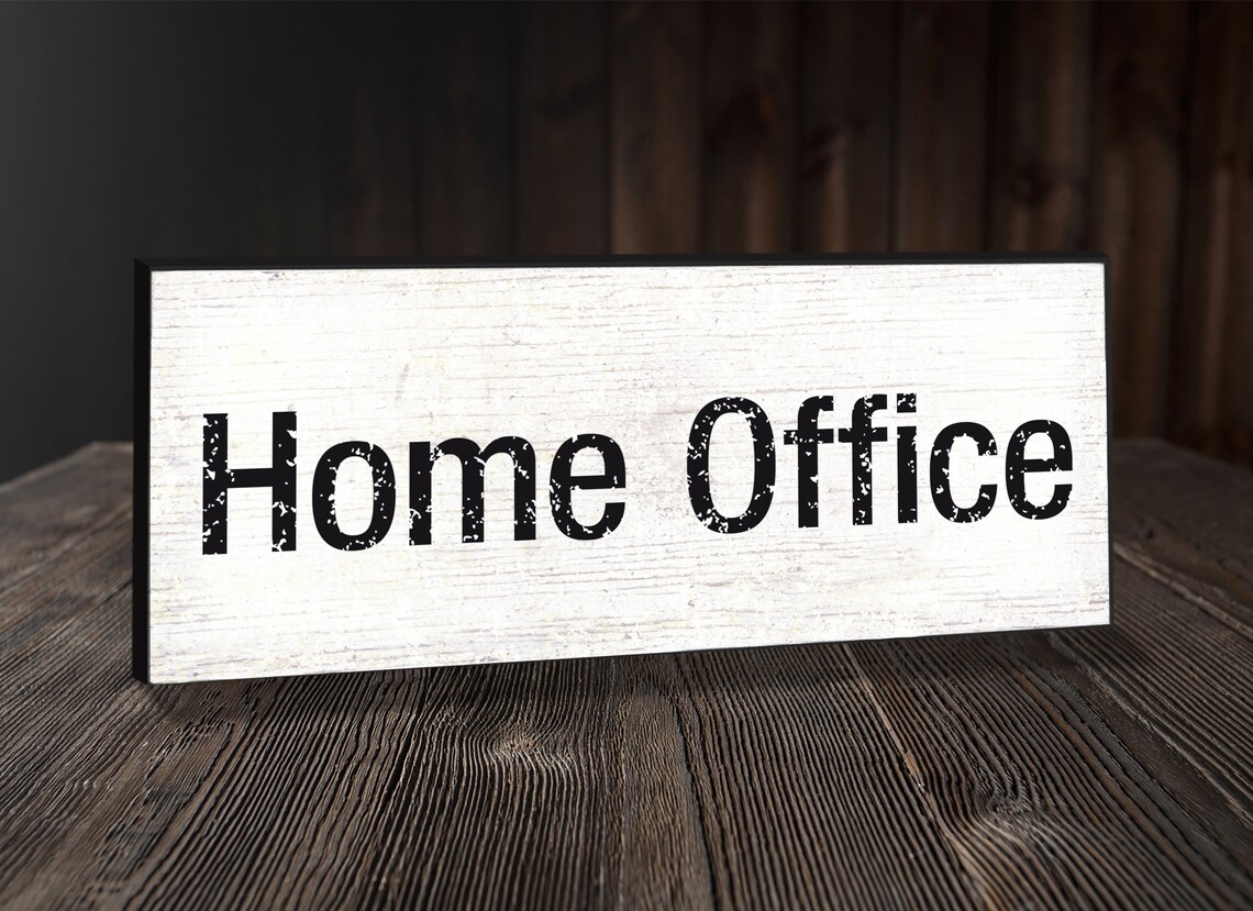 HOME OFFICE. Sign. Signs Wall. Door Home Office. Rustic Office | Etsy