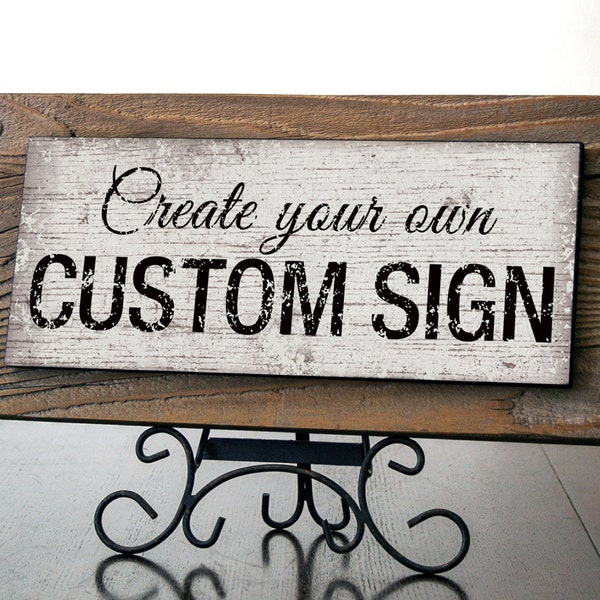 Custom Sign with Reclaimed Wood. Rustic Custom Signs. Kitchen Signs. Custom Quote Sign. Kitchen Decor . Personalized Wood Signs.  14x7 *