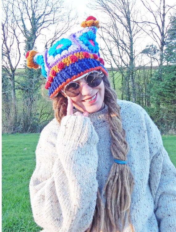 Hynod Flower Beanie Crochet Pattern & Tutorial - the Topian Den