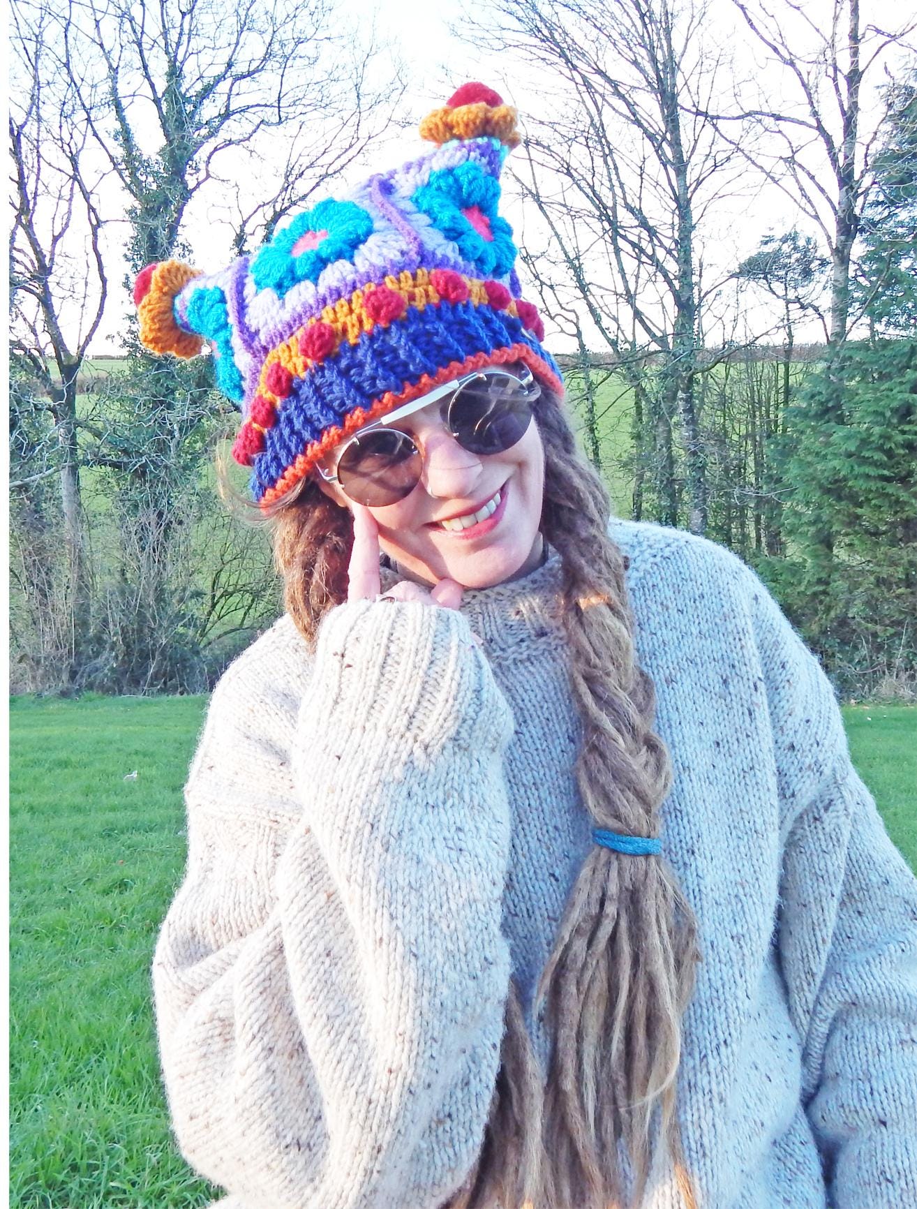Hynod Flower Beanie Crochet Pattern & Tutorial - the Topian Den