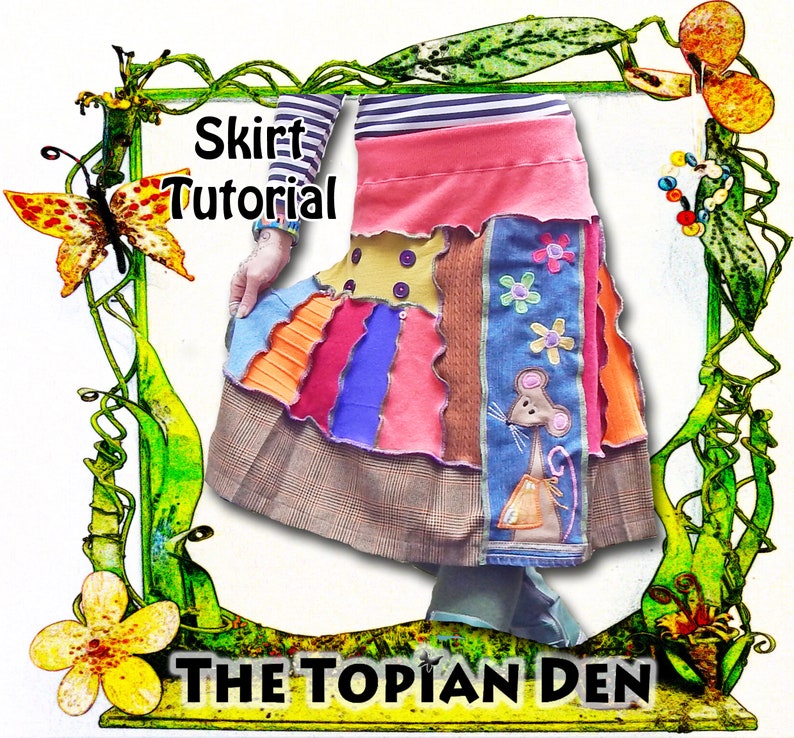 Recycled Sweater Tunic Willow Skirt Snood Hood The Topian Den Upcycled Tutorial PDF Instant Download E-Book Save 20/% when you buy all 3