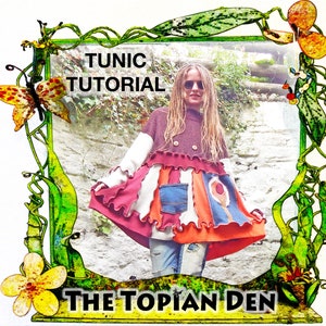 Tutorial Sweater Tunic - PDF Instant Download -  Pattern Guide Sewing Project - Recycled Upcycled Clothing - Beginner Friendly