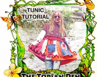 Sweater Tunic Tutorial: Upcycled Clothing Sewing Guide (PDF Download)