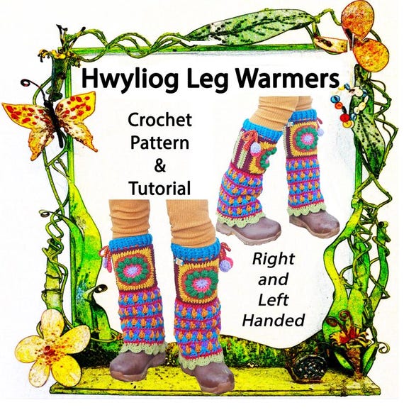Hwylïog Leg Warmer Crochet Pattern & Tutorial - The Topian Den