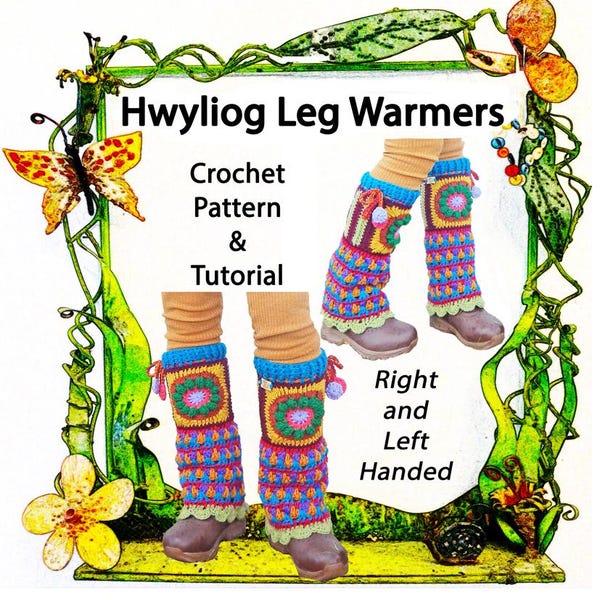 Hwylïog Leg Warmer Crochet Pattern & Tutorial - The Topian Den