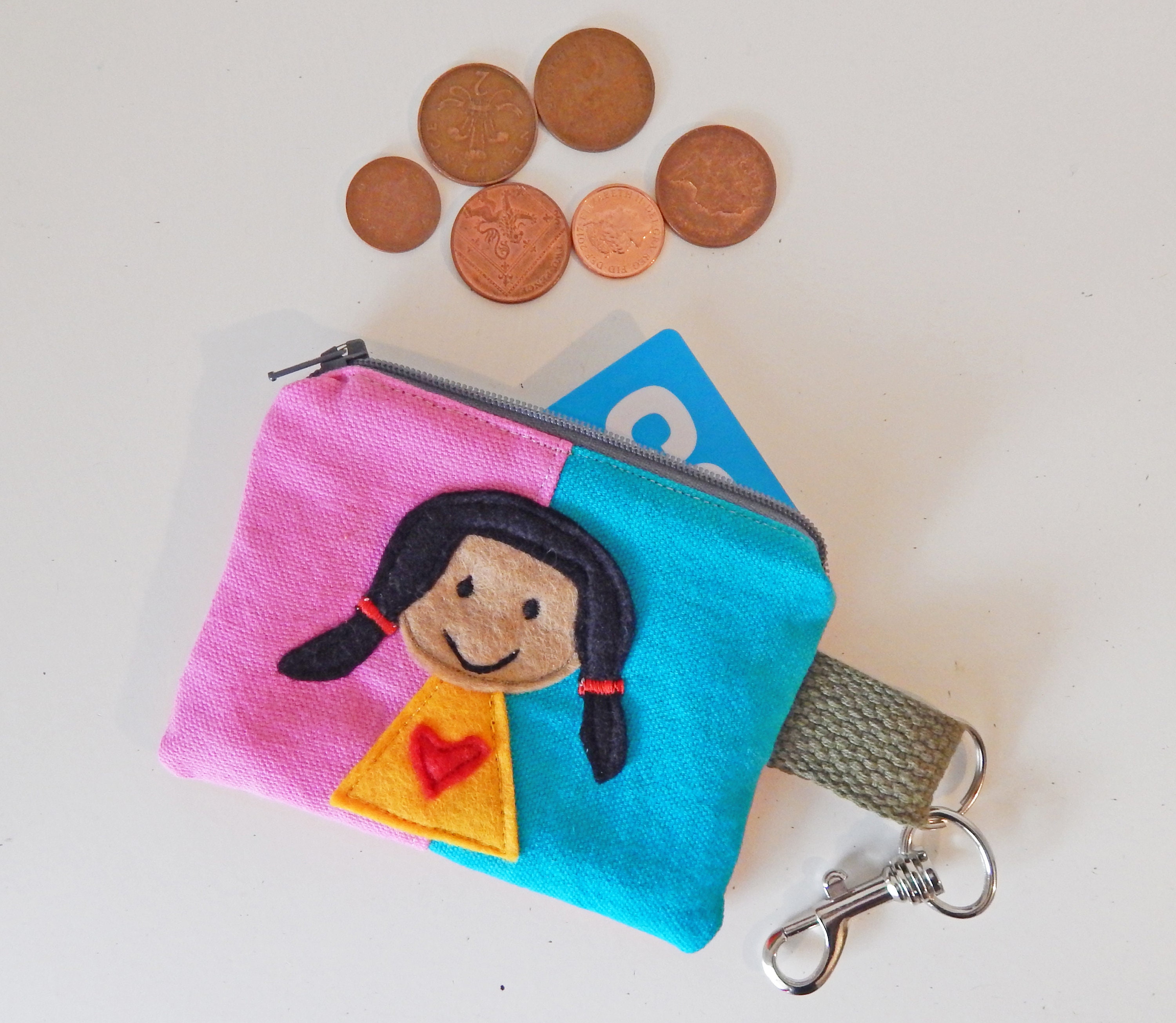 small pouch keychain