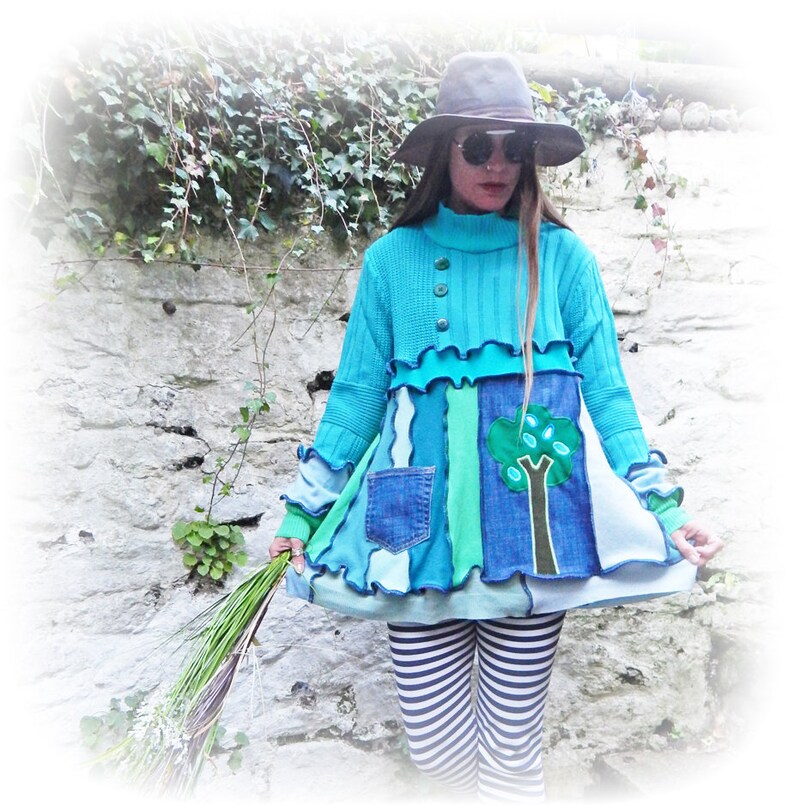 Upcycled Sweater Tutorial PDF Instant Download E-Book How to Pattern Guide Jumper Project Unique Clothing Izzie Design The Topian Den