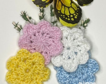 Simple Crochet Flower Crochet Pattern-Simple Crochet Flower-Crochet Pattern for Flower