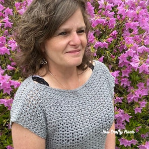 Vee Tee Crochet Pattern - Crochet Pattern for a Tee - Crochet Pattern Only
