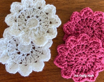 Star Flowers Crochet Pattern-Digital Download Only-Crochet Pattern for Star Flowers-Star Flowers Applique Crochet Pattern