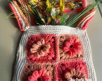 GramMae's Purse Crochet Pattern-Purse Crochet Pattern-Granny Square Purse Crochet Pattern-Granny Square Crochet Pattern-Crochet Pattern Only