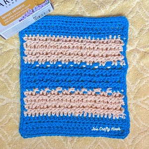 Waffle Washcloth Crochet Pattern-Crochet Pattern for Waffle Washcloth-Washcloth Crochet Pattern-Digital Download Only