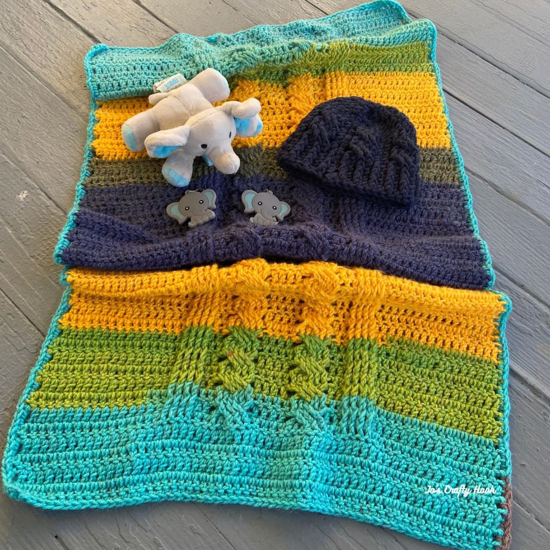 Jacob's Ladder Kradle Blanket Crochet Pattern-Crochet
