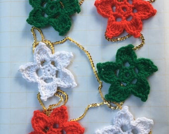 Mini Christmas Star Ornaments Crochet Pattern-Crochet Pattern-Mini Star Ornaments Crochet Pattern-Star Ornaments Crochet Pattern