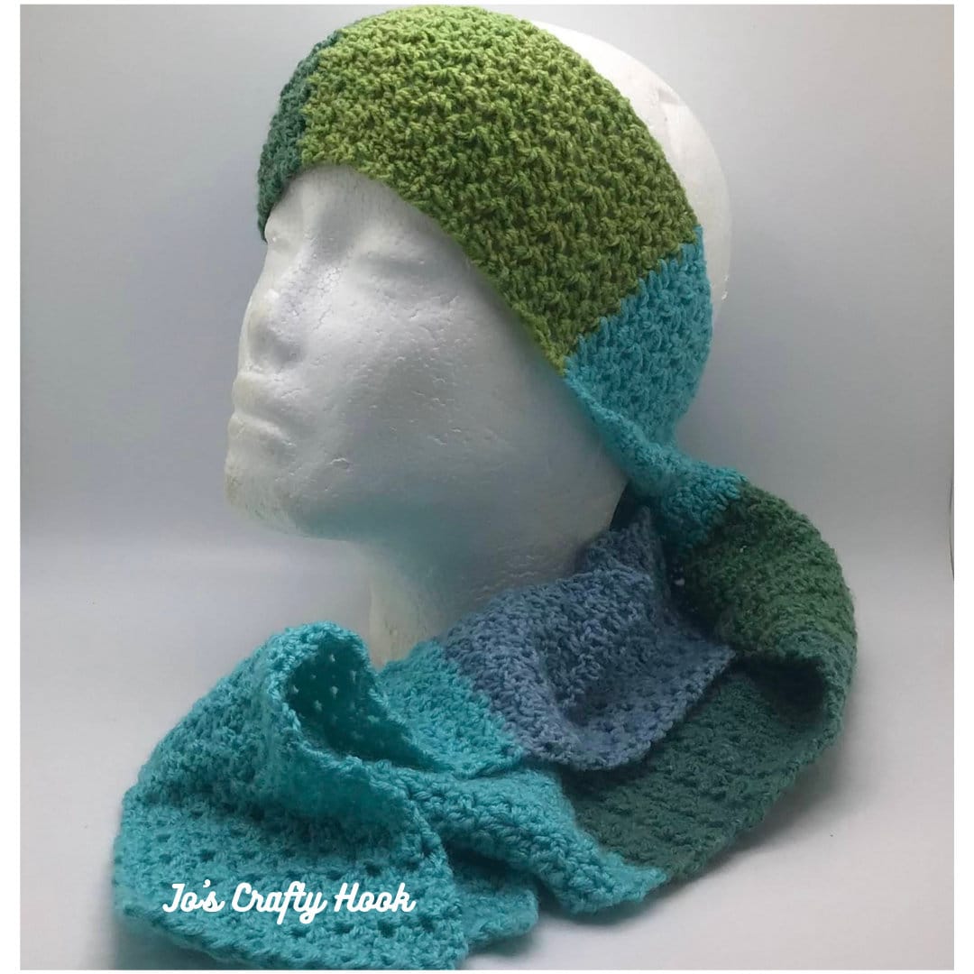 30 Head Scarf Crochet Patterns for Bandanas, Kerchiefs, and Stylish Wraps 10 Seed Stitch Head Scarf Crochet Pattern