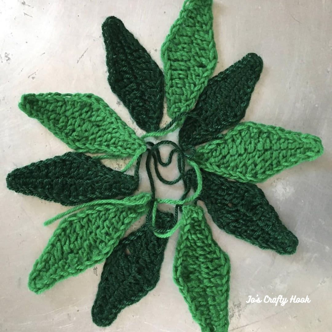 Leaf Appliques Crochet Pattern Crochet Pattern for Leaf Crochet Pattern