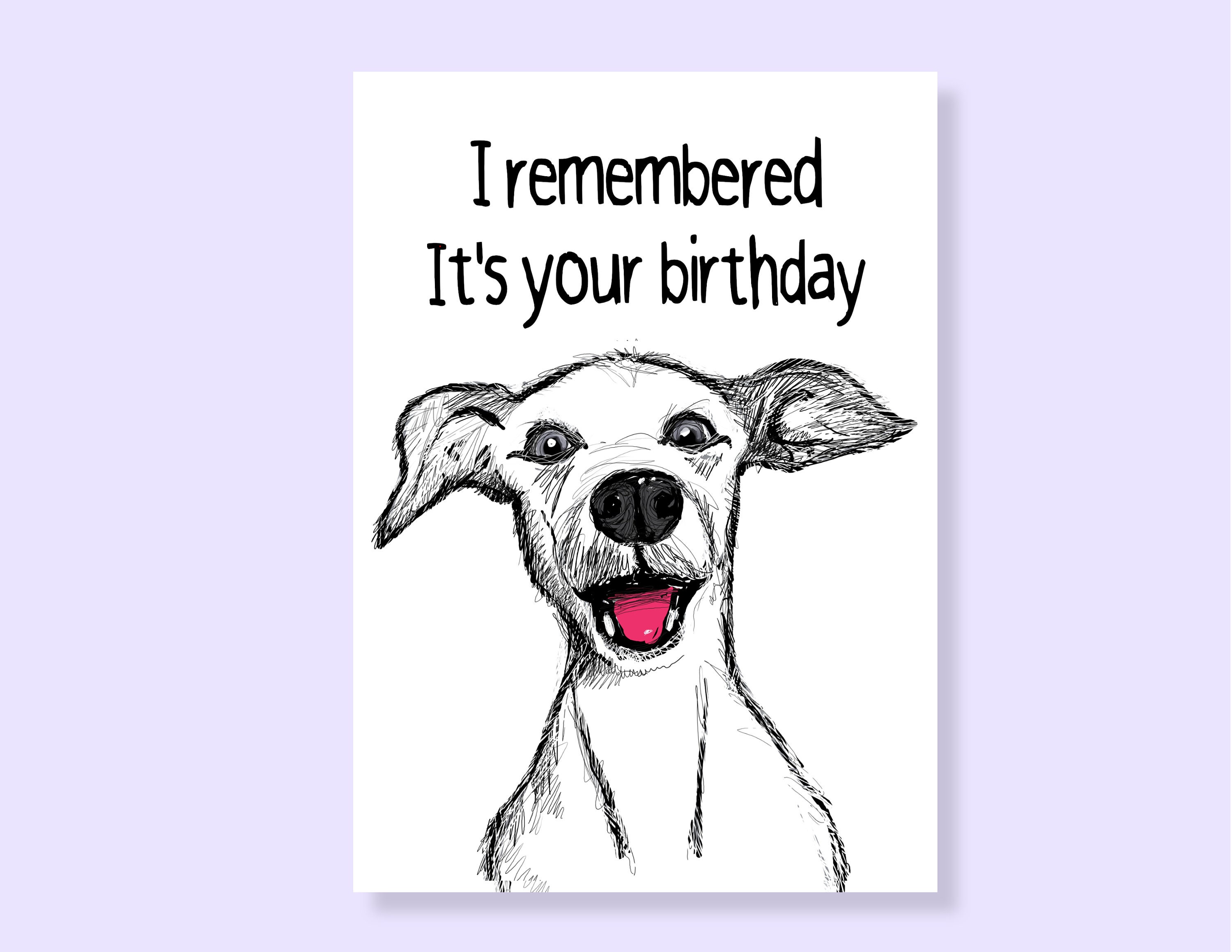 Personalized card dog mom birthday card printable instant - etsy israel