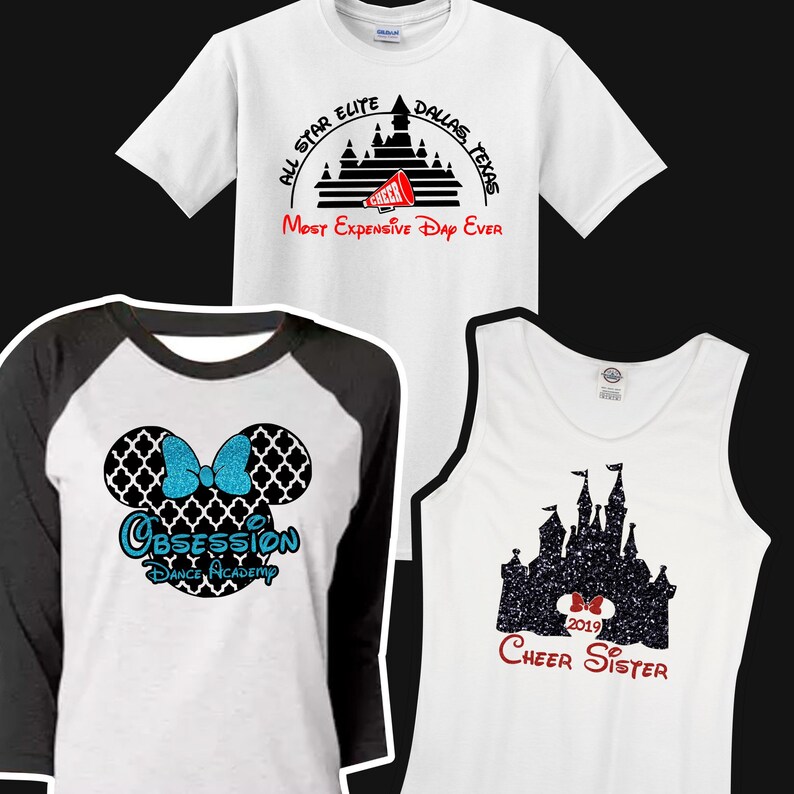 Disney Cheer Shirt Disney Dance Shirt Disney Cheer Mom Etsy