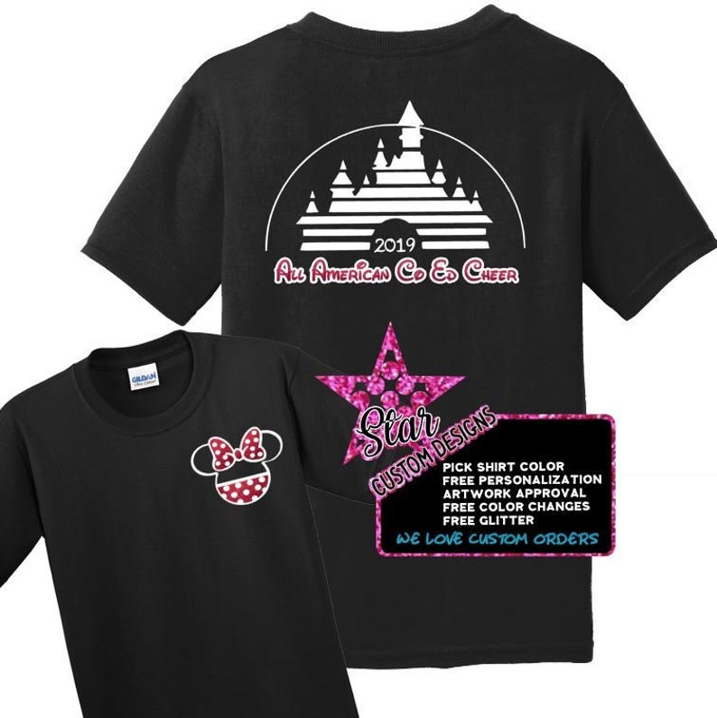 Disney Cheer Shirt Disney Dance Shirt Disney Cheer Mom Etsy
