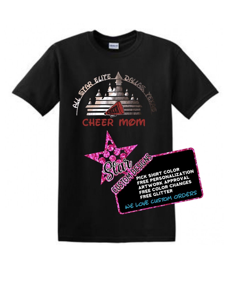 Disney Cheer Shirt Disney Dance Shirt Disney Cheer Mom Etsy
