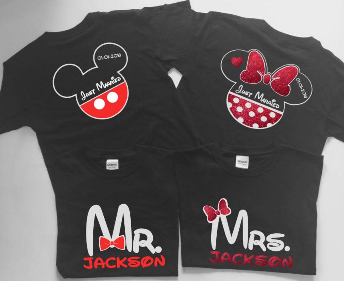 mr and mrs mickey mouse shirts