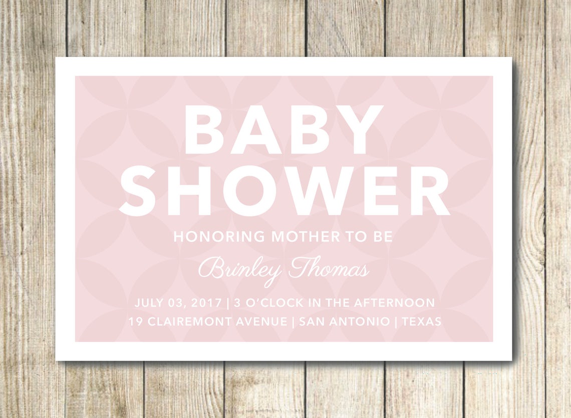 Custom Baby Shower Postcard Invitation Etsy