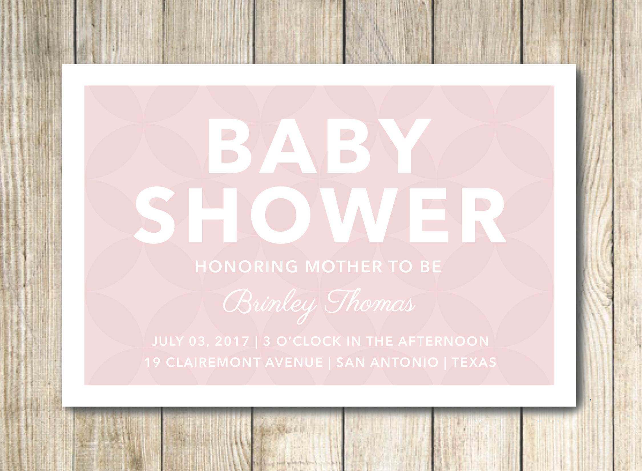 Custom Baby Shower Postcard Invitation Etsy