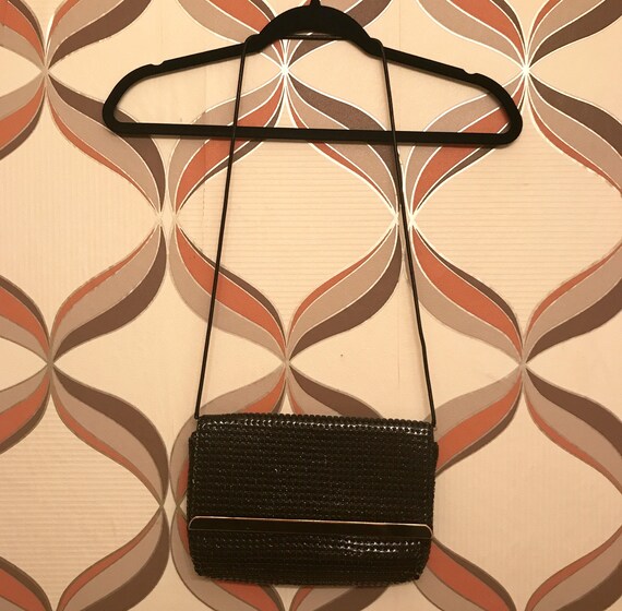 Vintage Black & Gold Mesh Purse