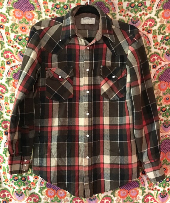 VINTAGE Western Flannel 70s