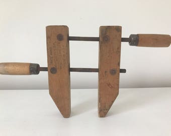 antique wood clamp etsy