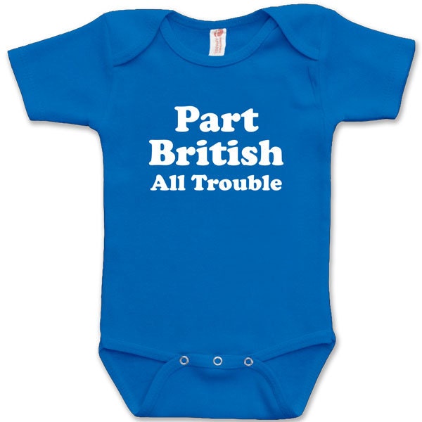 Cute Funny Part British All Trouble Child One Piece Child Fun Etsy Cute Funny Part British All Trouble Child One Piece Child Fun Etsy