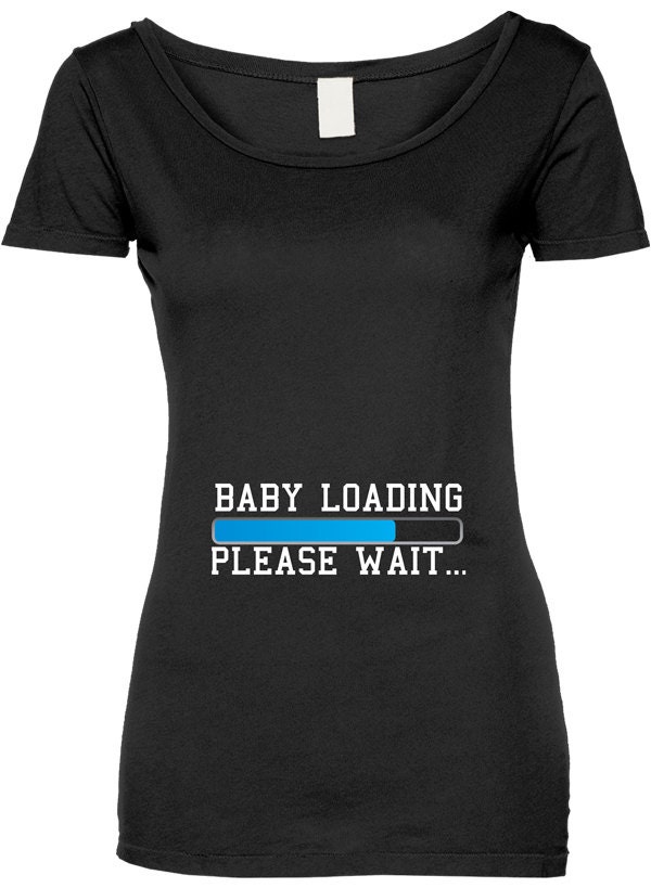 Funny Baby Loading Please Wait Tshirt Gift Tshirt Tee Shirt Etsy