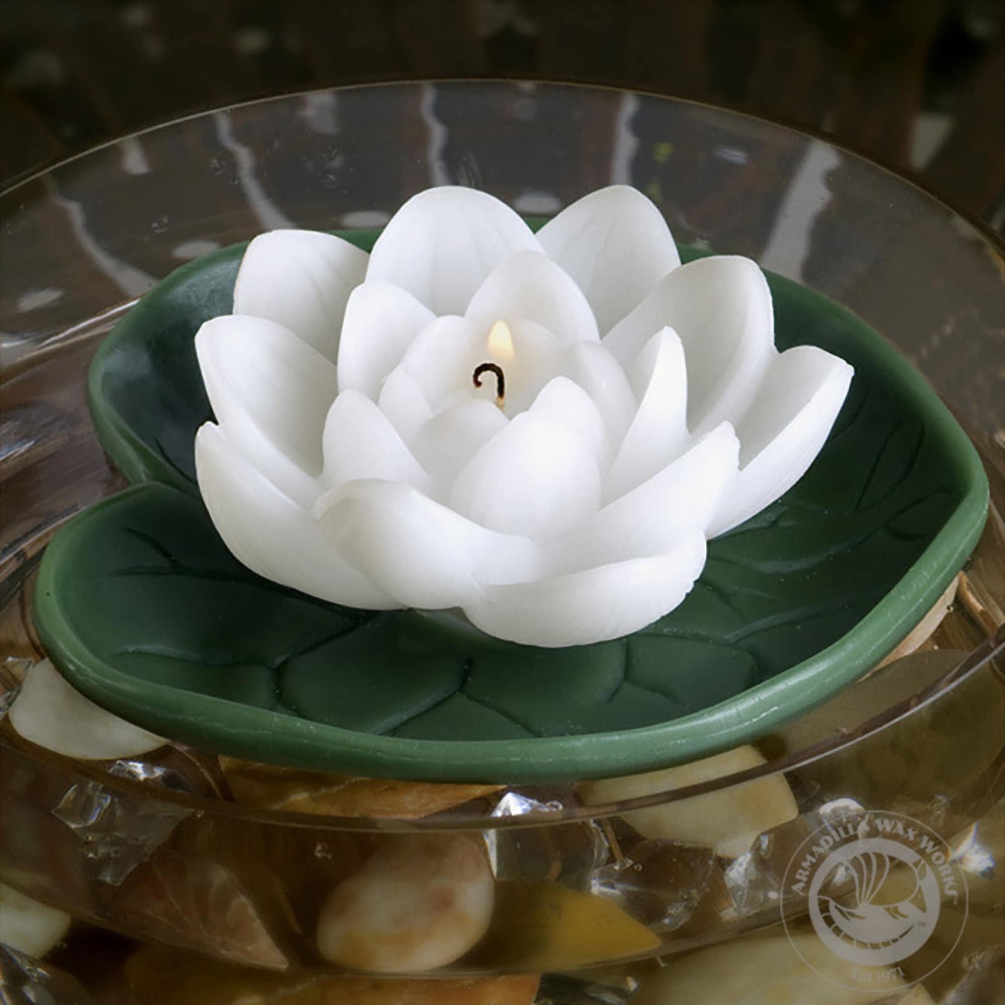 Waterlily Floating Candles Etsy