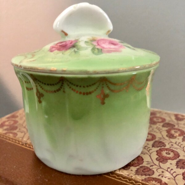 Victorian Powder Jar Etsy